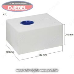 RESERVOIR EAU POTABLE 47 L EN POLYETHYLENE