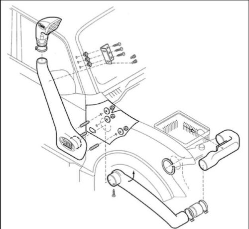 Snorkel DJEBELXTREME MITSUBISHI PAJERO 3 DID ET V6