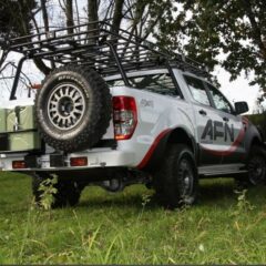 PARE CHOCS ARRIÈRE AVEC DOUBLE SUPPORTS JERRYCAN ET ROUE by AFN FORD RANGER T6