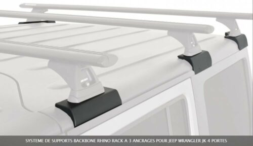 BARRES DE TOIT RHINO RACK JEEP JK WRANGLER