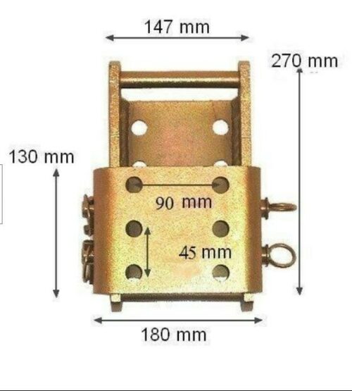 PLAQUE SUPPORT REGLABLE POUR BOULE ATTELAGE