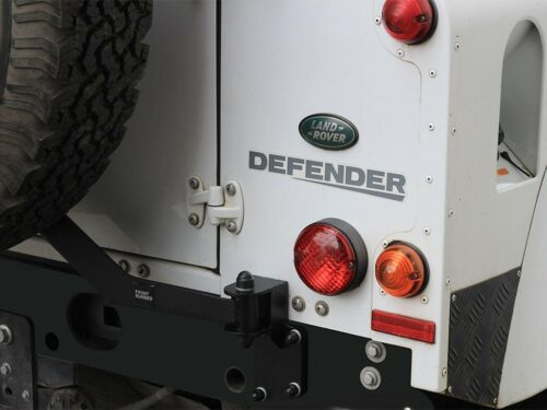 PORTE ROUE DE SECOURS POUR UN LAND ROVER DEFENDER 90/110 (1983-2016) STATION WAGEN DE FRONT RUNNER