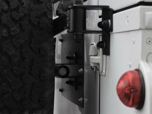 PORTE ROUE DE SECOURS POUR UN LAND ROVER DEFENDER 90/110 (1983-2016) STATION WAGEN DE FRONT RUNNER
