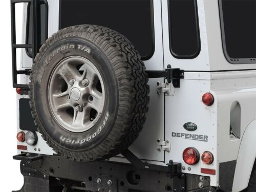 PORTE ROUE DE SECOURS POUR UN LAND ROVER DEFENDER 90/110 (1983-2016) STATION WAGEN DE FRONT RUNNER