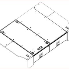 KIT D'AILES DJEBEL POUR DOUBLE TIROIRS NISSAN Y61 3PT (1000)