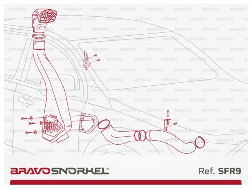 SNORKEL FORD RANGER 2.0L 2011-2022